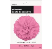 Puff Ball 16" Hot Pink