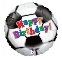 Soccer Ball Birthday 18" Foil balloon