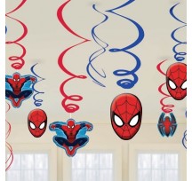 Spiderman Hanging Swirl Decorations