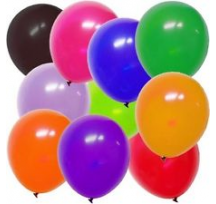 Single Balloons -  5"/12cm Standard Coloured Balloons