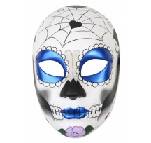 Sugar Skull Mask Metallic Blue Eyes