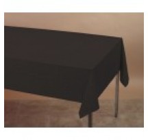 Black Plastic Tablecloth Rectangle or Round
