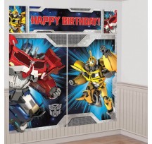 Transformers Giant Happy Birthday Scene Setter Decorating Kit 