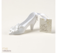 Bridal Charm - Slipper in Pearl with Tiger Lily