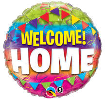 Welcome Home Pennants 18" Foil balloon